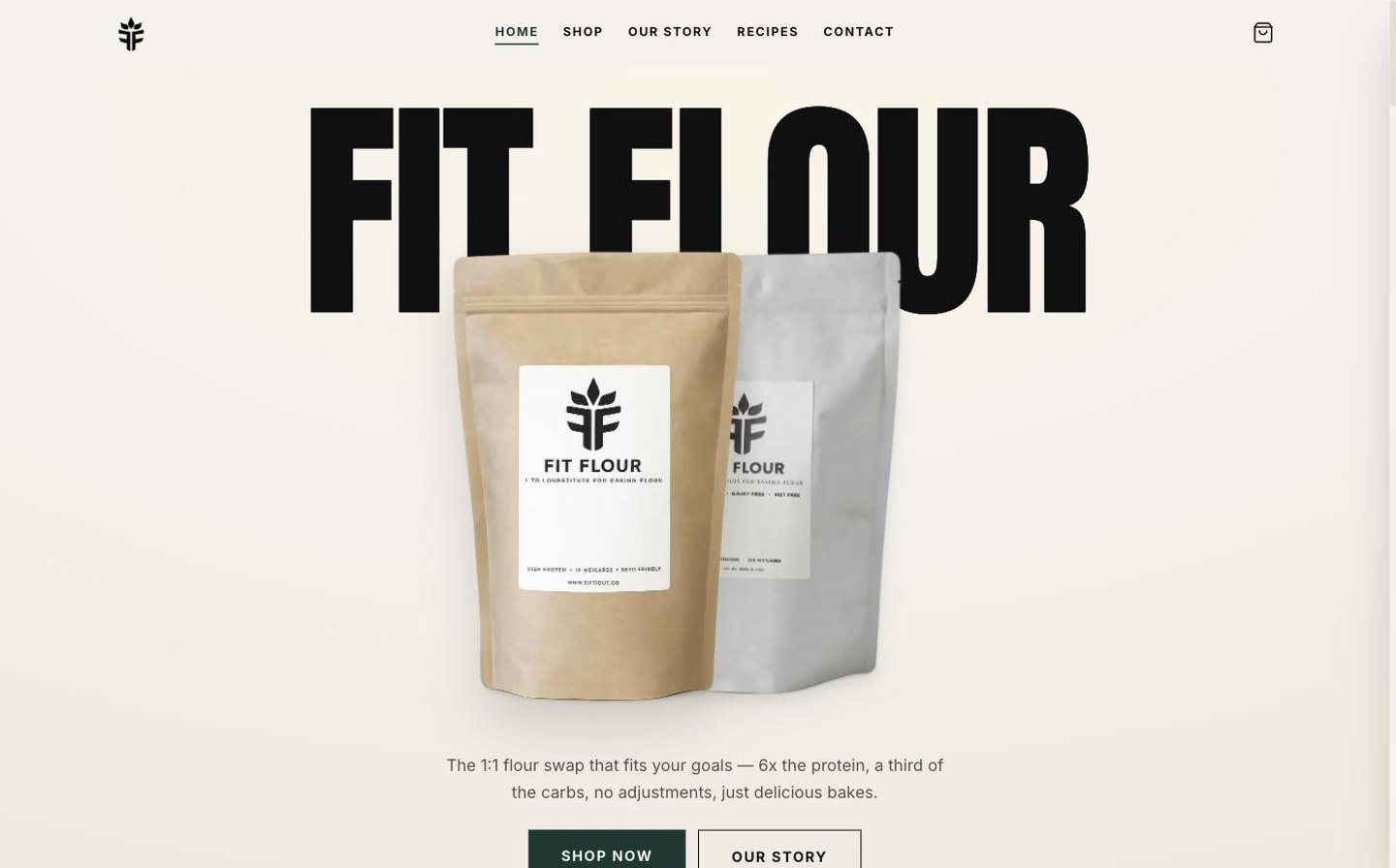 Fit Flour website